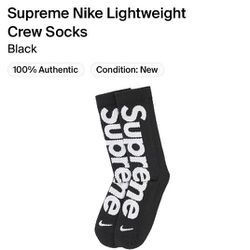 Supreme Nike Crew Socks Black