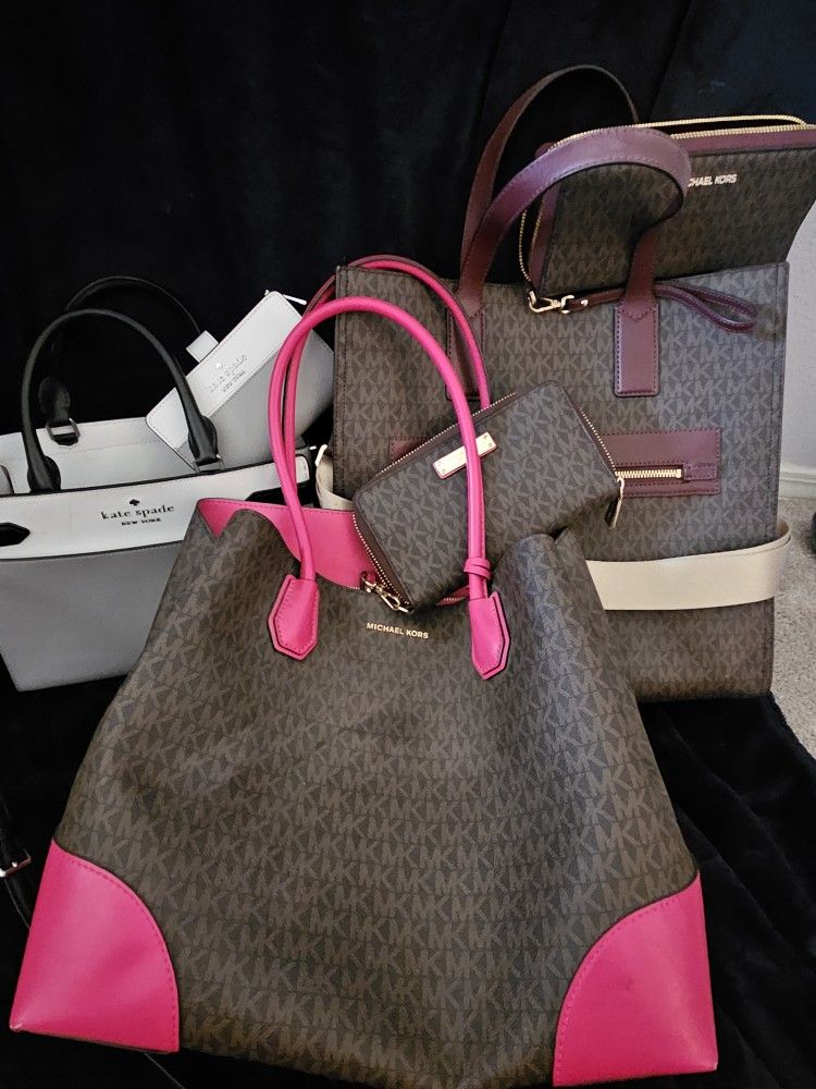 Mk And Kate Spade Purses With Matching Wallet
