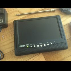 Lightly Used Good Working "Haier" Portable LCD DCR-DVD TV