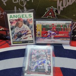 Angels Cadan Dana IP Autographs Baseball Cards
