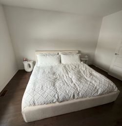 Rove Concepts- King O2 Bed Frame/base - Helium Cloud color