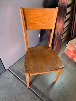 Solid Oak Wood Dining Chair