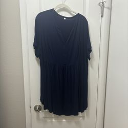 Navy Babydoll Tunic