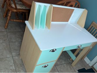 KidKraft Children's Wooden Study Desk with Chair, White,