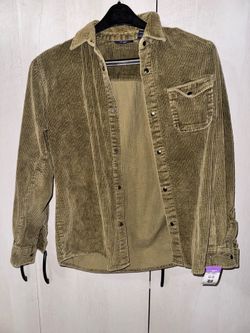 Boy XL cotton shirt green olive