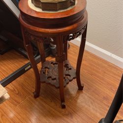 Round Wooden Side Table