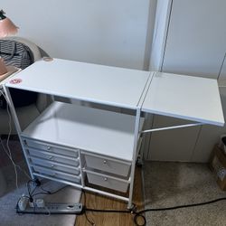 🚨MOVING SALE! Metal craft cart, paint cart, craft storage organizer, paint storage, art studio 