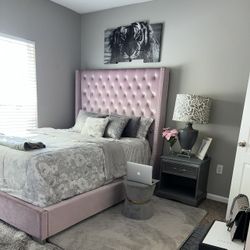 Pink Queen Bed Frame  