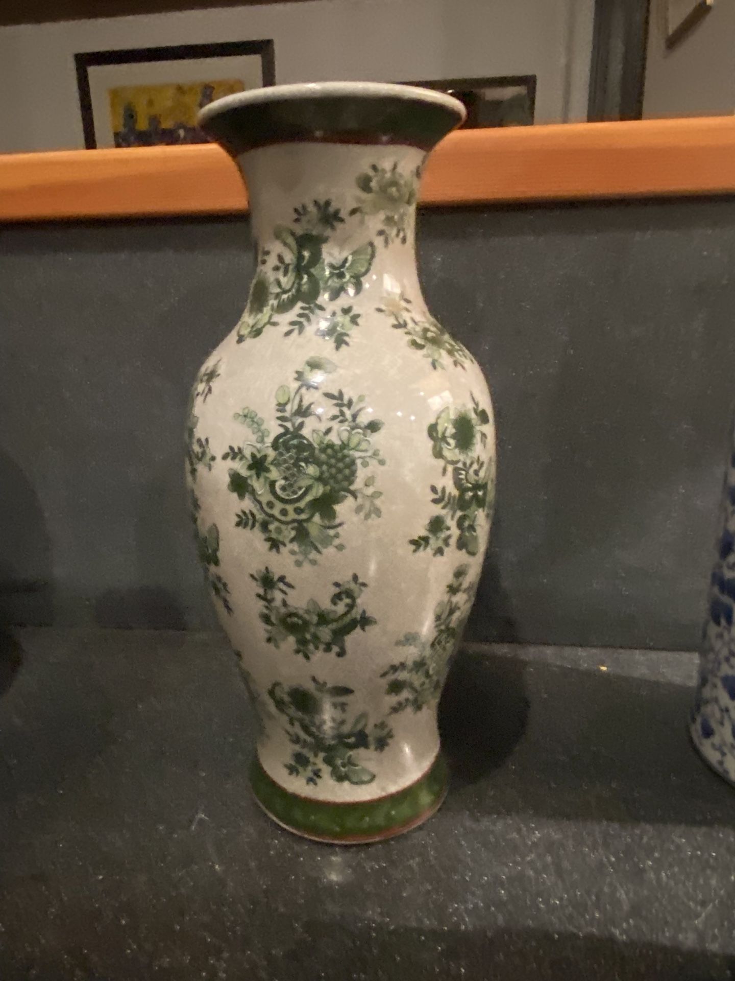 Large Flower Jar Or Decorative Vase Hand Painted