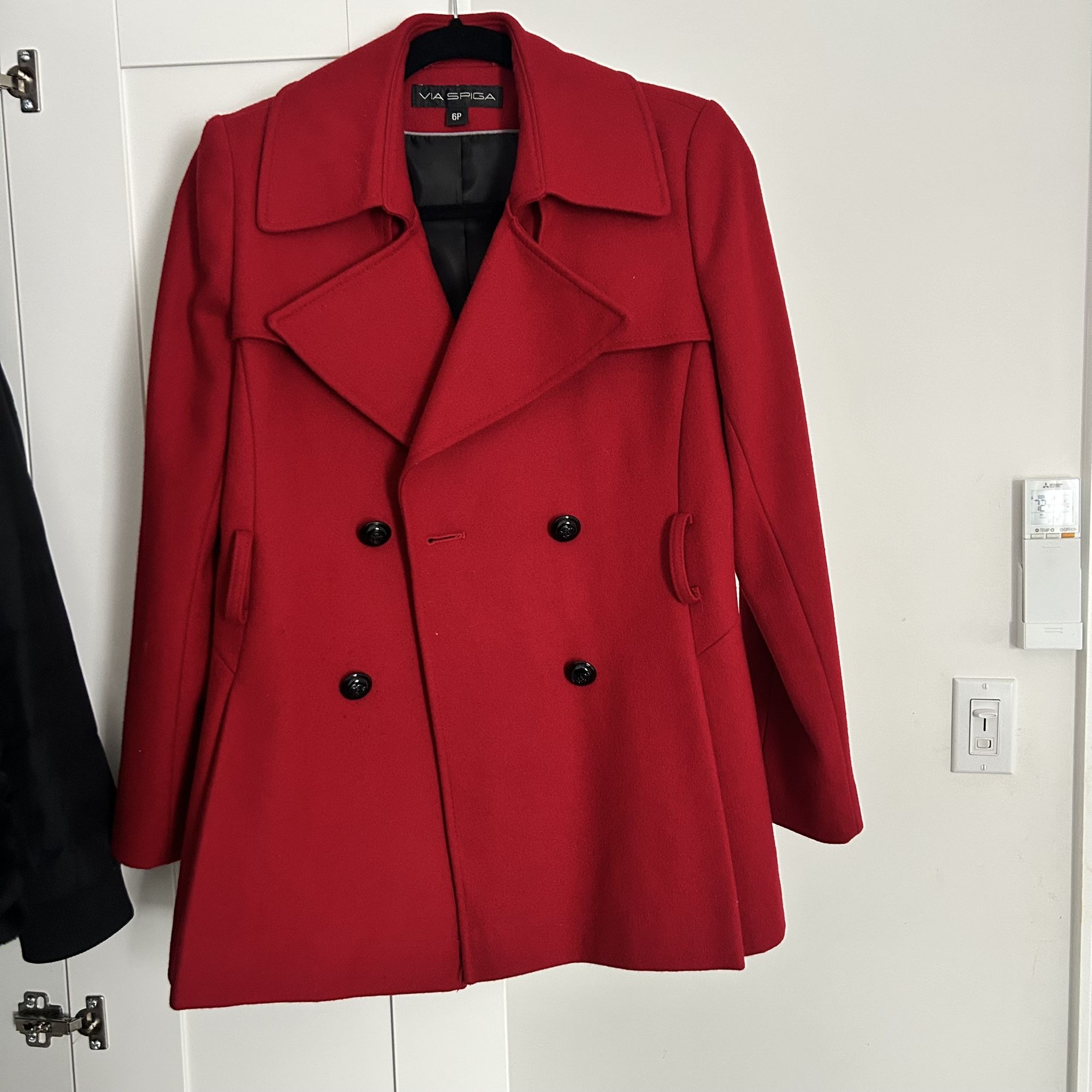 Via Spiga Red Short Coat
