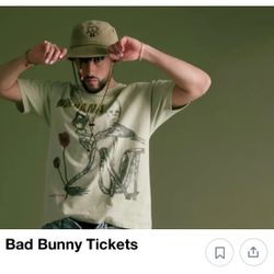 Bad Bunny 2 Tickets Row 1 Below FACE VALUE