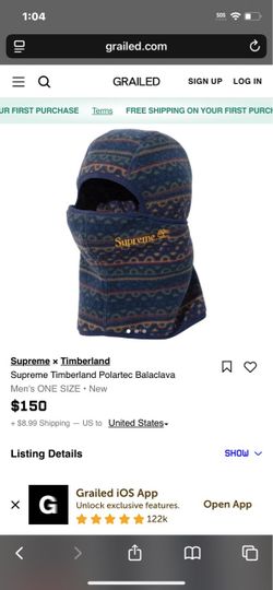 Supreme x Timberland x Polartec Balaclava