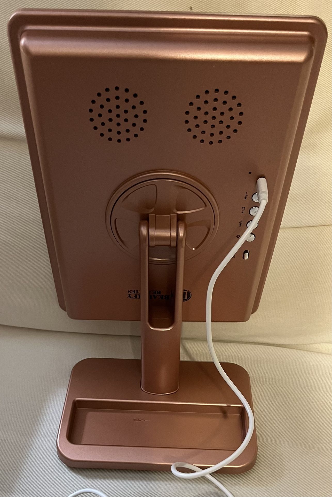 Illuminated Rose Gold Vanity Mirror
