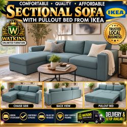 🛋️ IKEA BÅRSLÖV 3-SEAT SLEEPER SECTIONAL W/ CHAISE & STORAGE