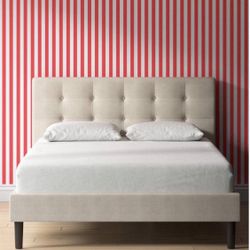 Twin Upholstered Platform Bed