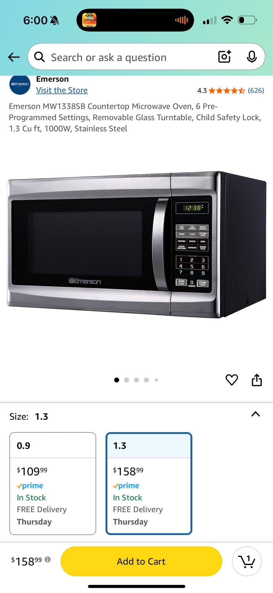 1000w Microwave