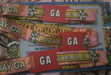 3 Warped Tour GA wristbands