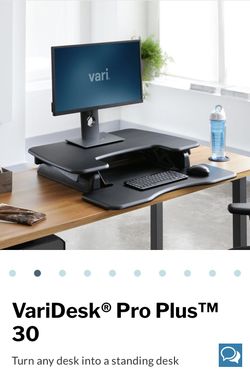 Varidesk Pro Plus 30 Sit/Stand Desk Top