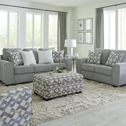 125-Steel Sofa & Loveseat Set **NEW ARRIVAL**  