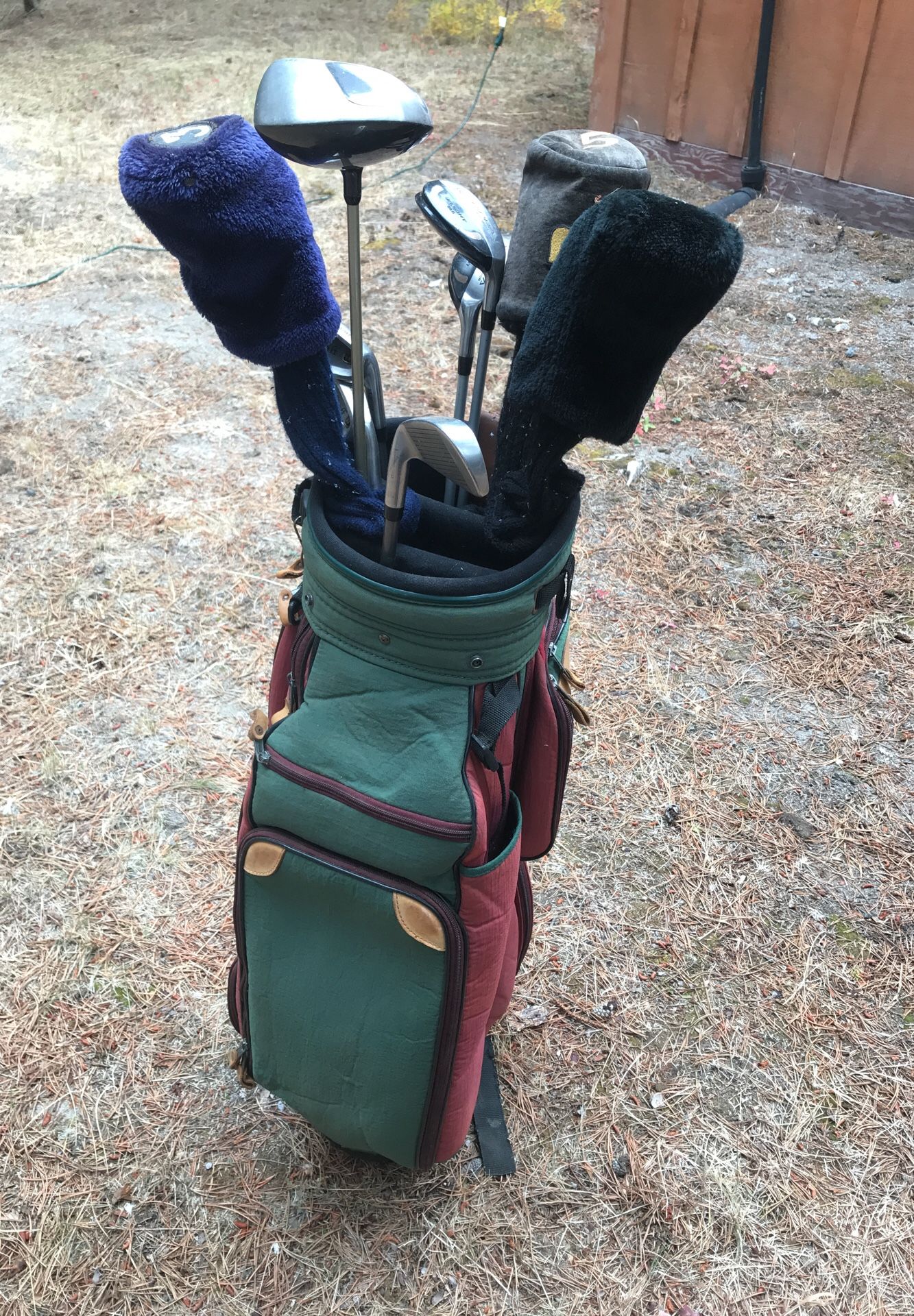 Golf Clubs and bag