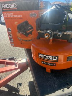 6 Gal. 150 PSI Portable Electric Oil-Free Jobsite Pancake Air Compressor with Dual Pressure Gauges and 2-Quick Couplers