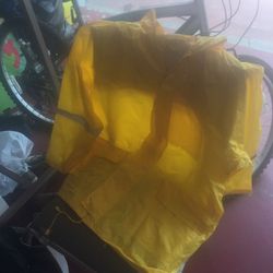 Reflective Large Rain suit (hooded jacket and overalls)