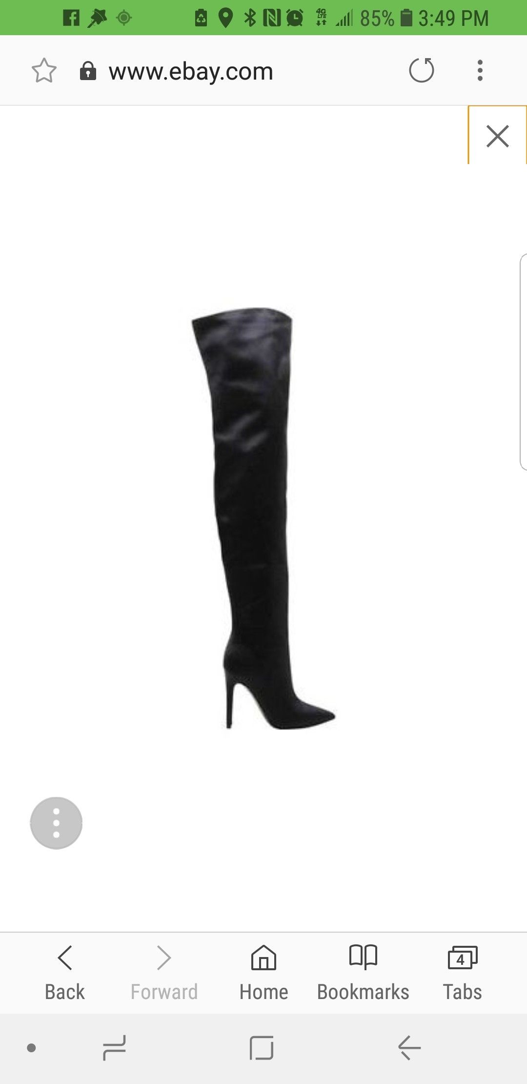Kendall and Kylie Satin thigh High Boots