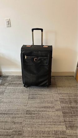 Guess Black Monogram Rolling Suitcase