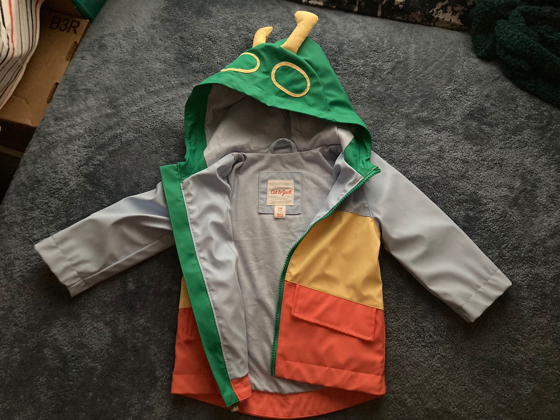 12 Mo Baby/Toddler Rain Coat With Pockets
