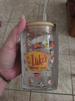 Gilmore girls lukes glass cup 16 oz
