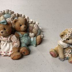2 Cherished Teddies Figurines
