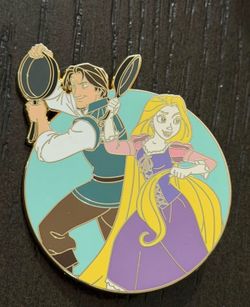 Disney Rapunzel and Flynn Fantasy Pin
