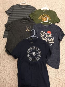Mens medium Abercrombie, American Eagle, Aeropostale, Old Navy short Sleeve $5 ea or $20 for all Check out my other listings of teen boy clothing
