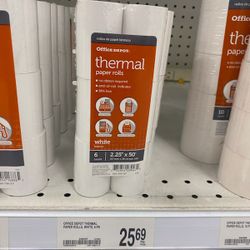 Thermal White paper rolls (50 Count) Box 