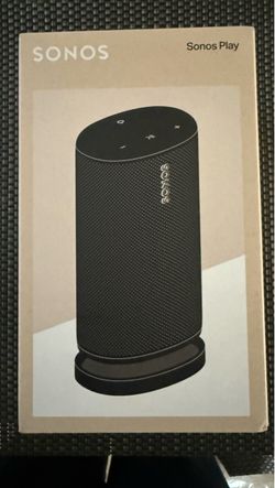 BRAND NEW SEALED - Sonos Play Portable WiFi and Bluetooth Speaker - Black 24-Hr Battery with Power Bank | Stereo Pairing & Multi-Room WiFi | AirPlay 2