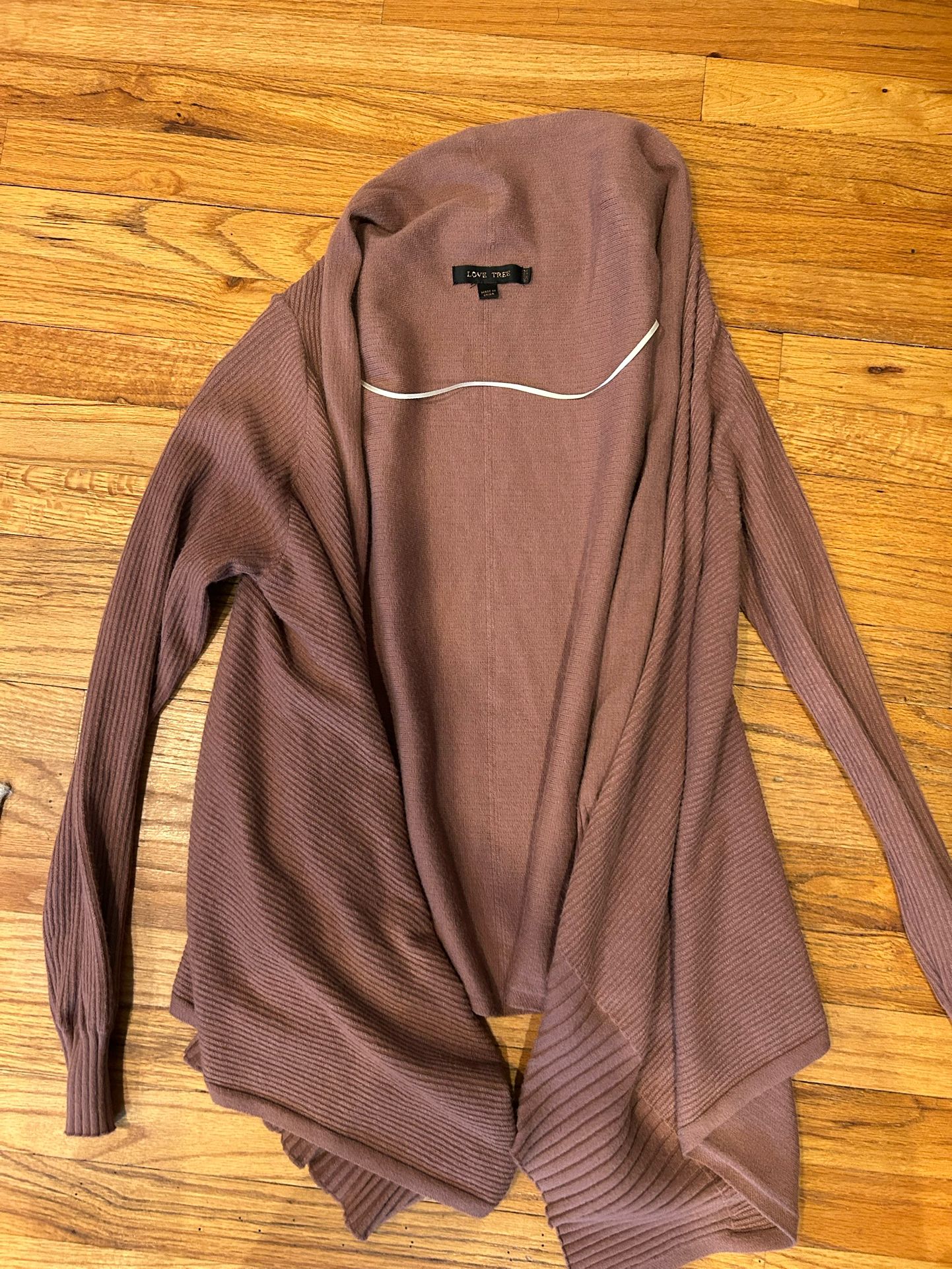 Mauve cardigan size medium 