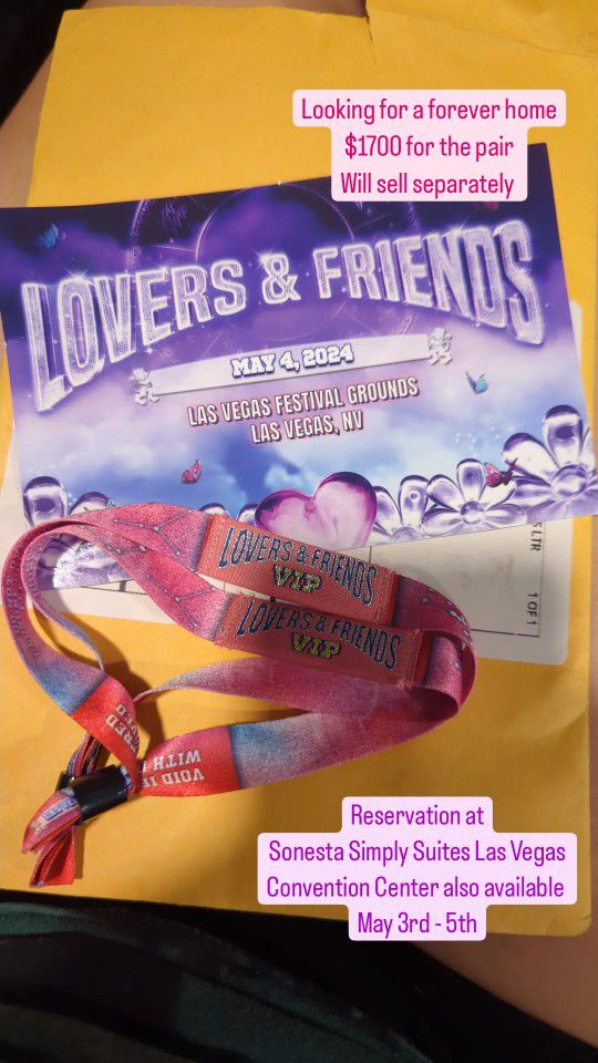 Lovers And Friends VIP Tickets  