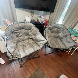 2large Foldable Chairs 