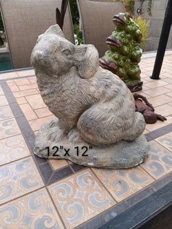 Adorable Cement Bunny. Perfect for your Patio.
