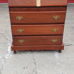 Vintage Dresser with Pull Out writing Desk- working Lock and Key