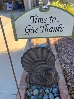 Thanksgiving Turkey Garden Stake Sign