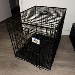 Black Dog crate With Handle puppy cage 20”H x 17”W x 23.5”L Cat cage foldable 