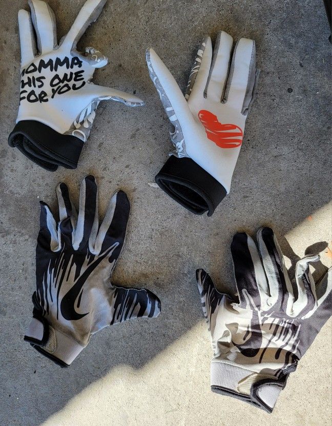 Youth Nike Football Gloves ,& Nike Elbow Pads
