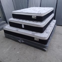 🟥queen Size Mattress Pillow Top 12" Thick 