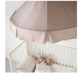 Baby Decor: Elephant Embroidered Crib Canopy