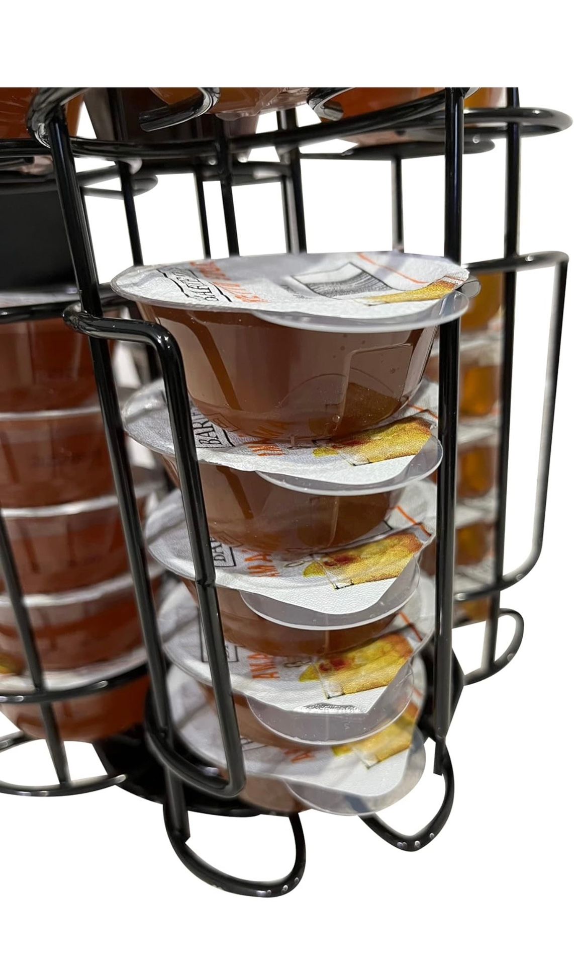 NEW IN BOX Cocktail Pod Holder for Bartesian, Storage Carousel for Bartesian Cocktail Capsules, Black Metal Coffee Pod Holder, 360-Degree Rotation, Ho