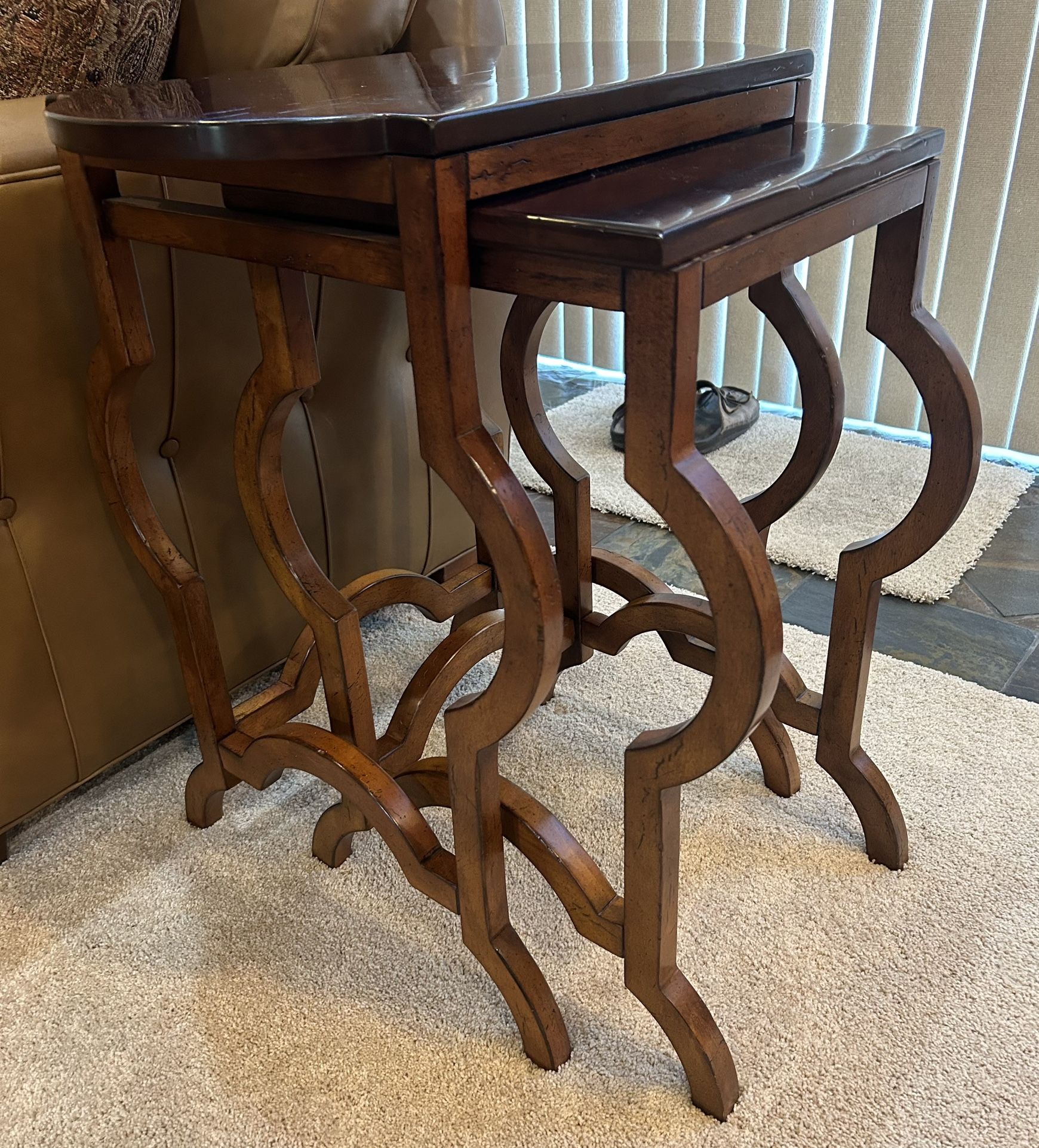 Cherry Wood Nesting End Table
