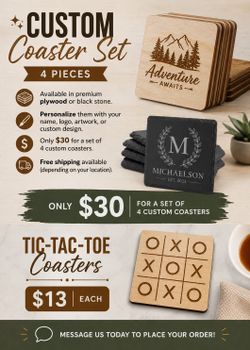Posavasos personalizados / custom coasters