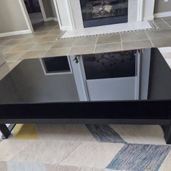 Dania Black Glass Coffee Table