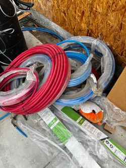PEX Tubing Coils Red and Blue